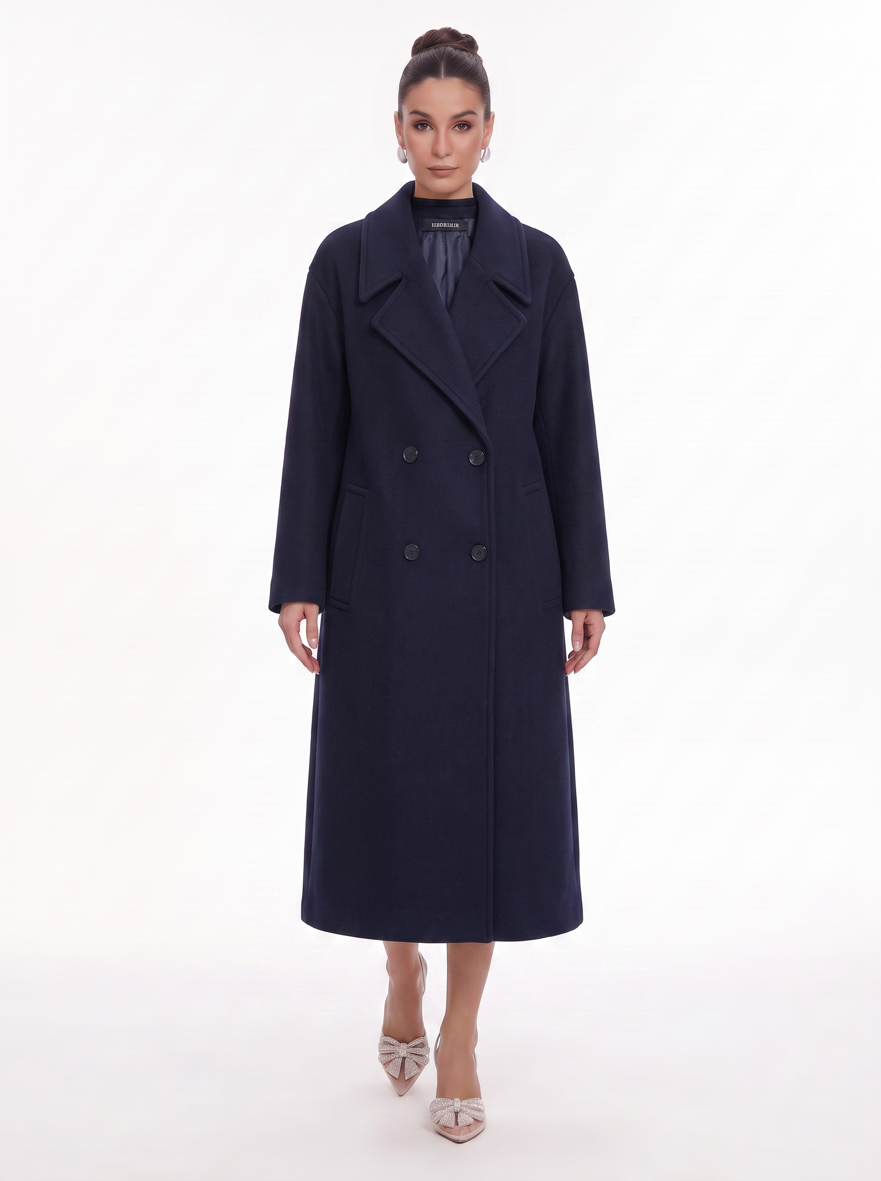 Double-Breasted Blend Overcoat in Six Colors - view 6