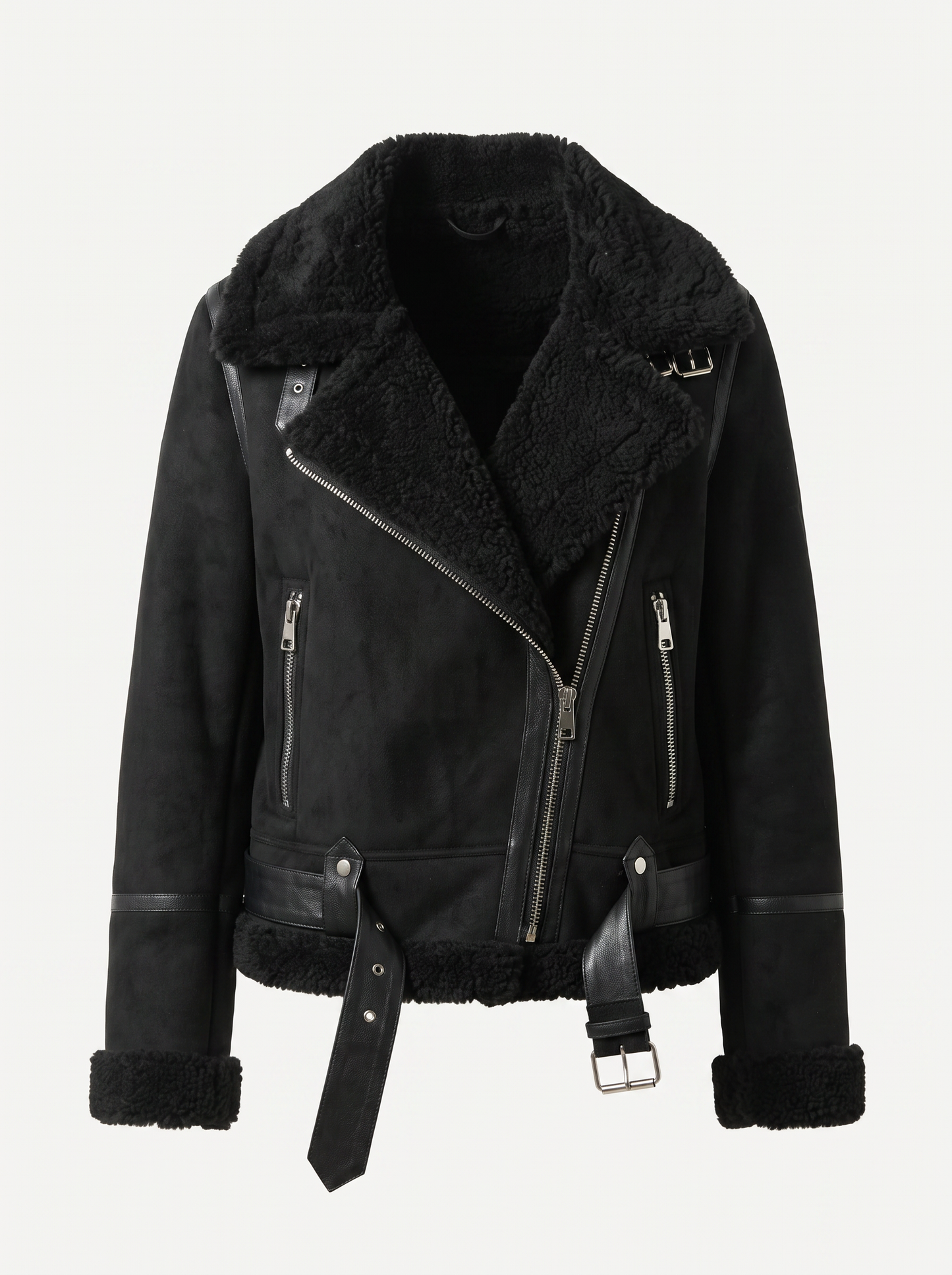 Thermal-lined aviator bomber jacket