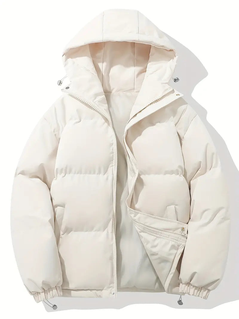 Quilted Puffer Jacket With Adjustable Hood - view 10