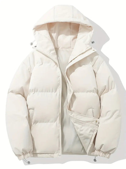 Quilted Puffer Jacket With Adjustable Hood - view 10