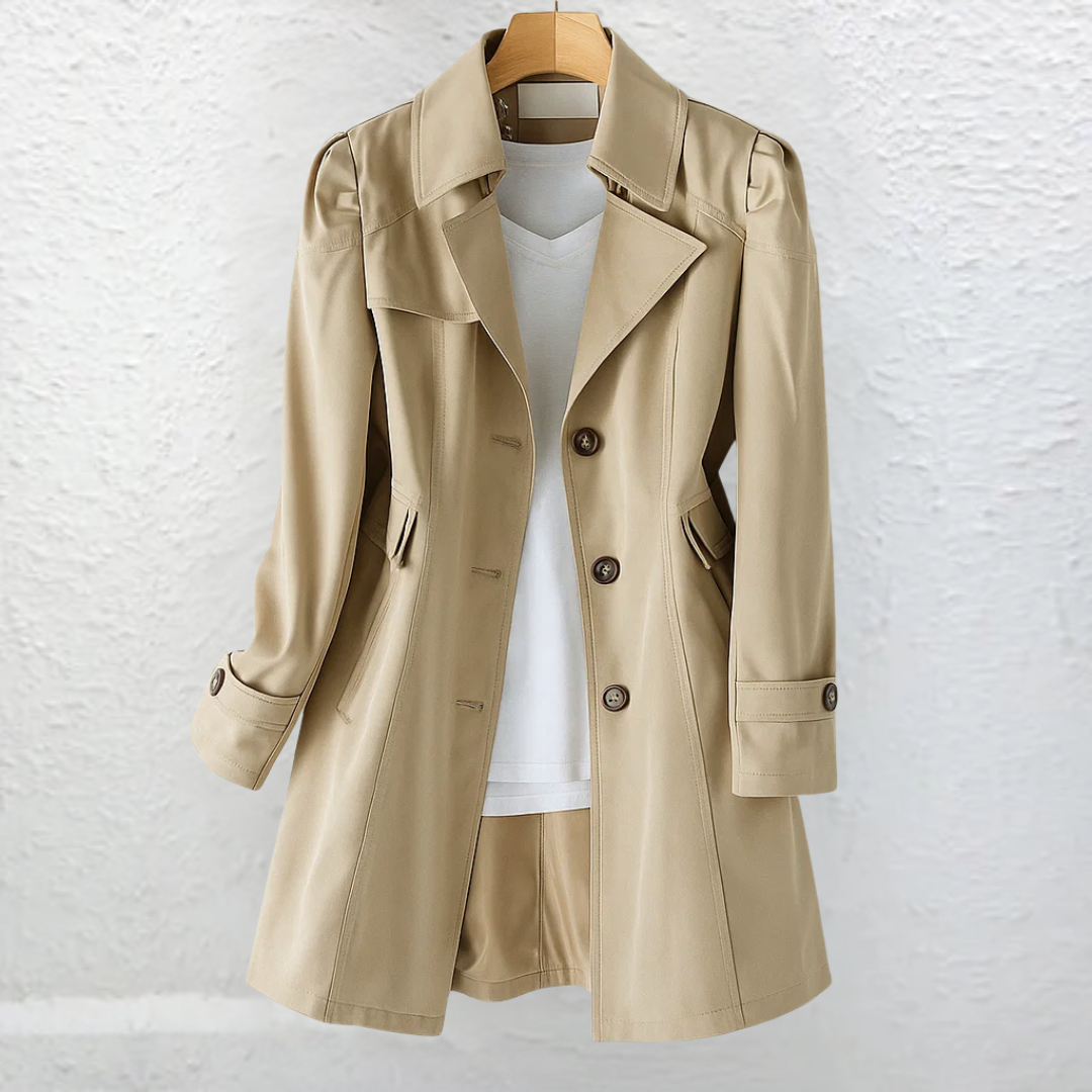 Lightweight trench collar coat - view 2