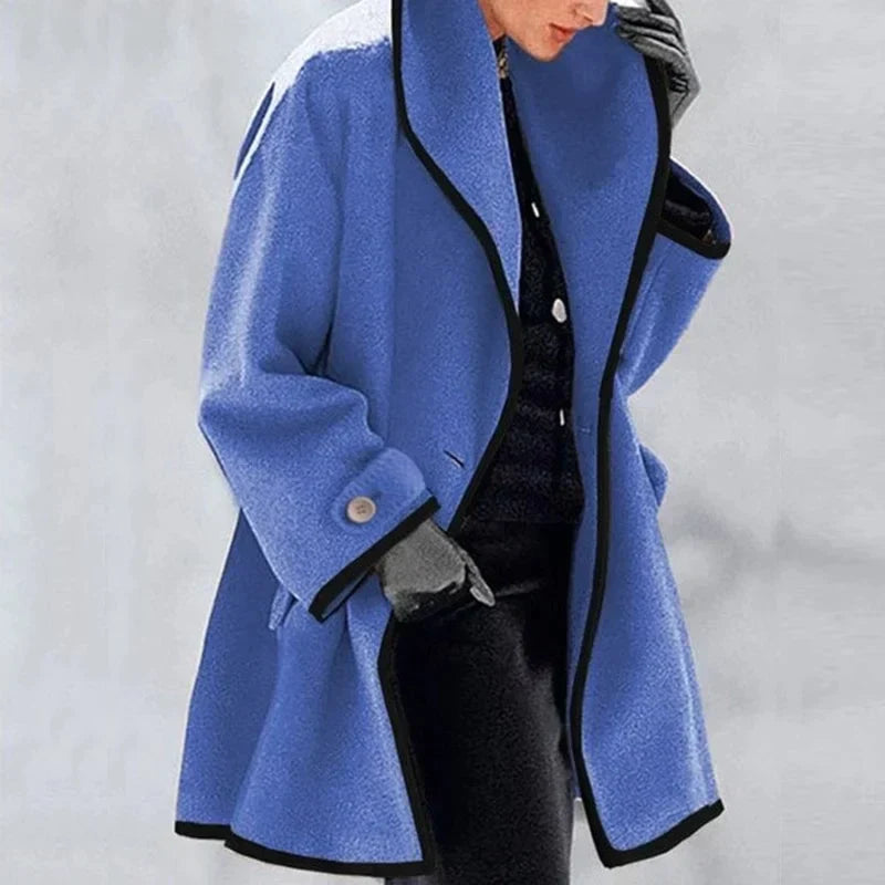 Belted oversized coat with tie-front cord - view 13