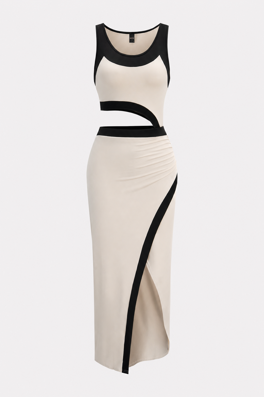 Cut-Out Jersey Midi Dress