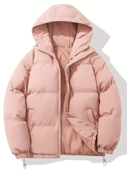 Quilted Puffer Jacket With Adjustable Hood - view 6