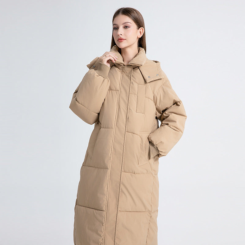 Long Hooded Puffer Coat - view 4
