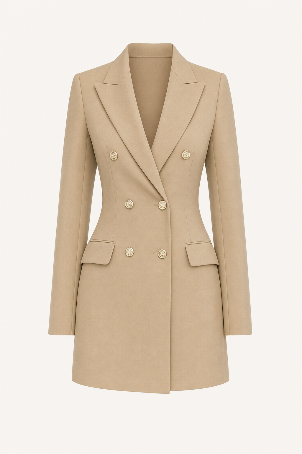 Lapel Double-Breasted Blazer Mini Dress