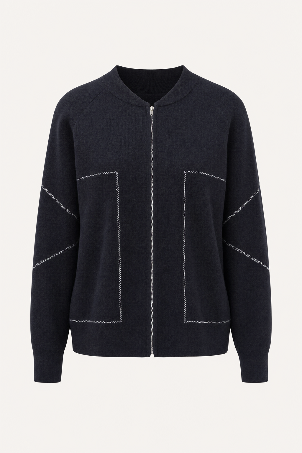Waterproof zip-up jacket with insulated lining