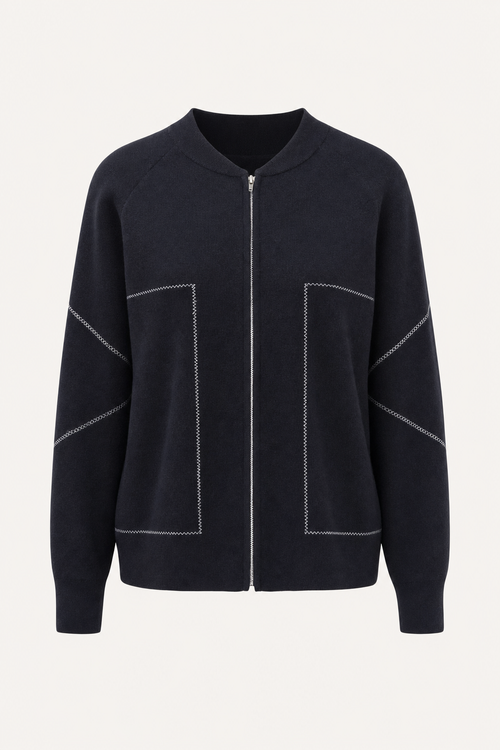 Waterproof zip-up jacket with insulated lining
