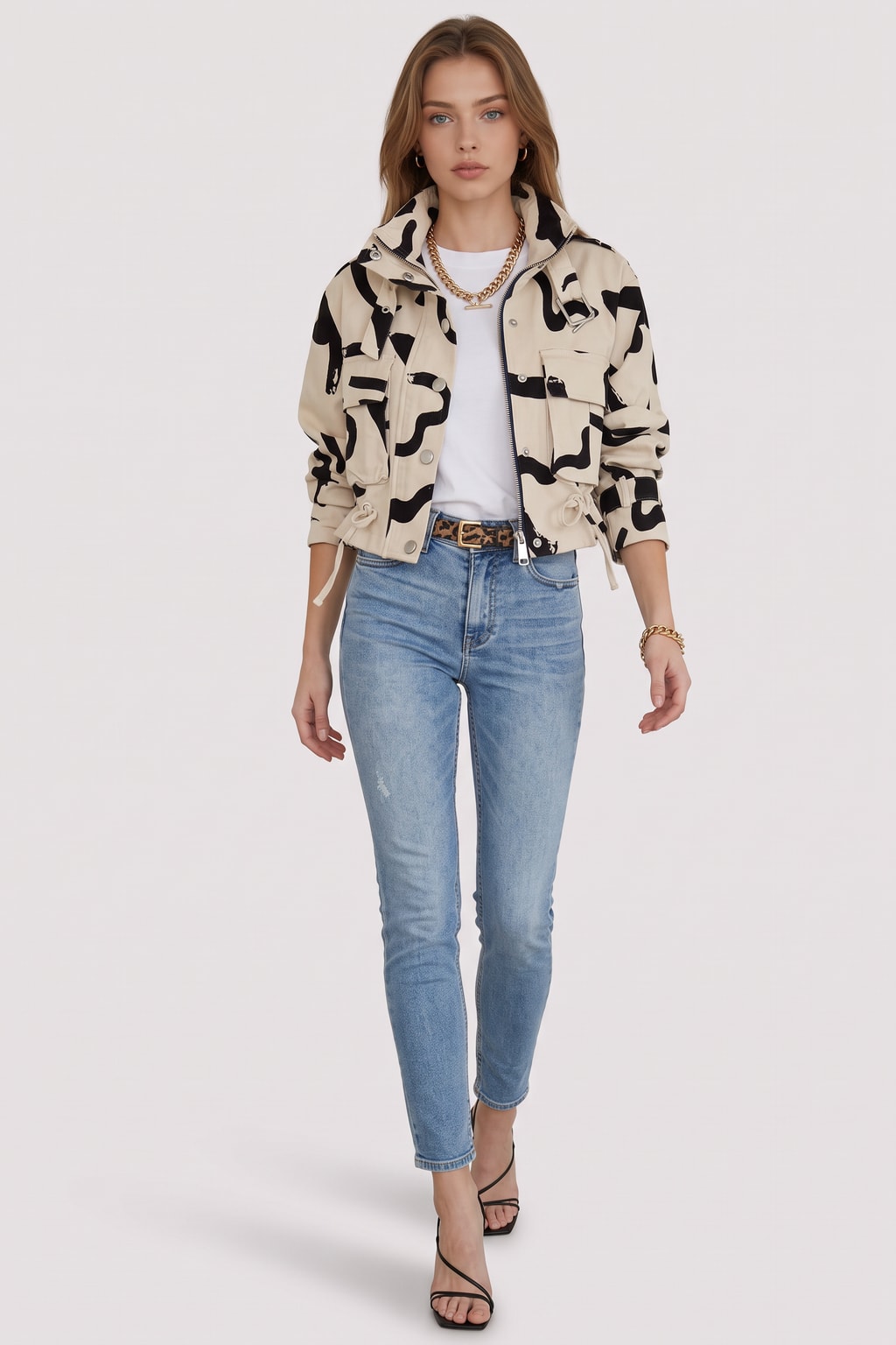 Timeless Blend Stand Collar Zip-Up Jacket - 2