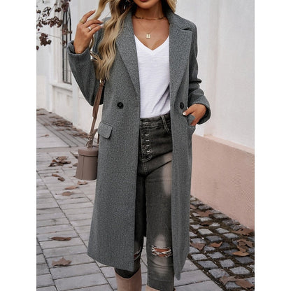 Tailored longline coat with pockets - view 2