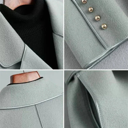 Wool blend overcoat with adjustable tie belt - view 16