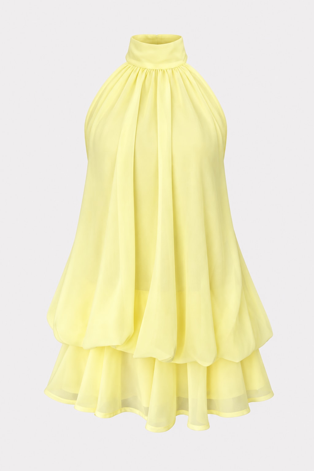 Dress Halter Backless Tie Waist - 1