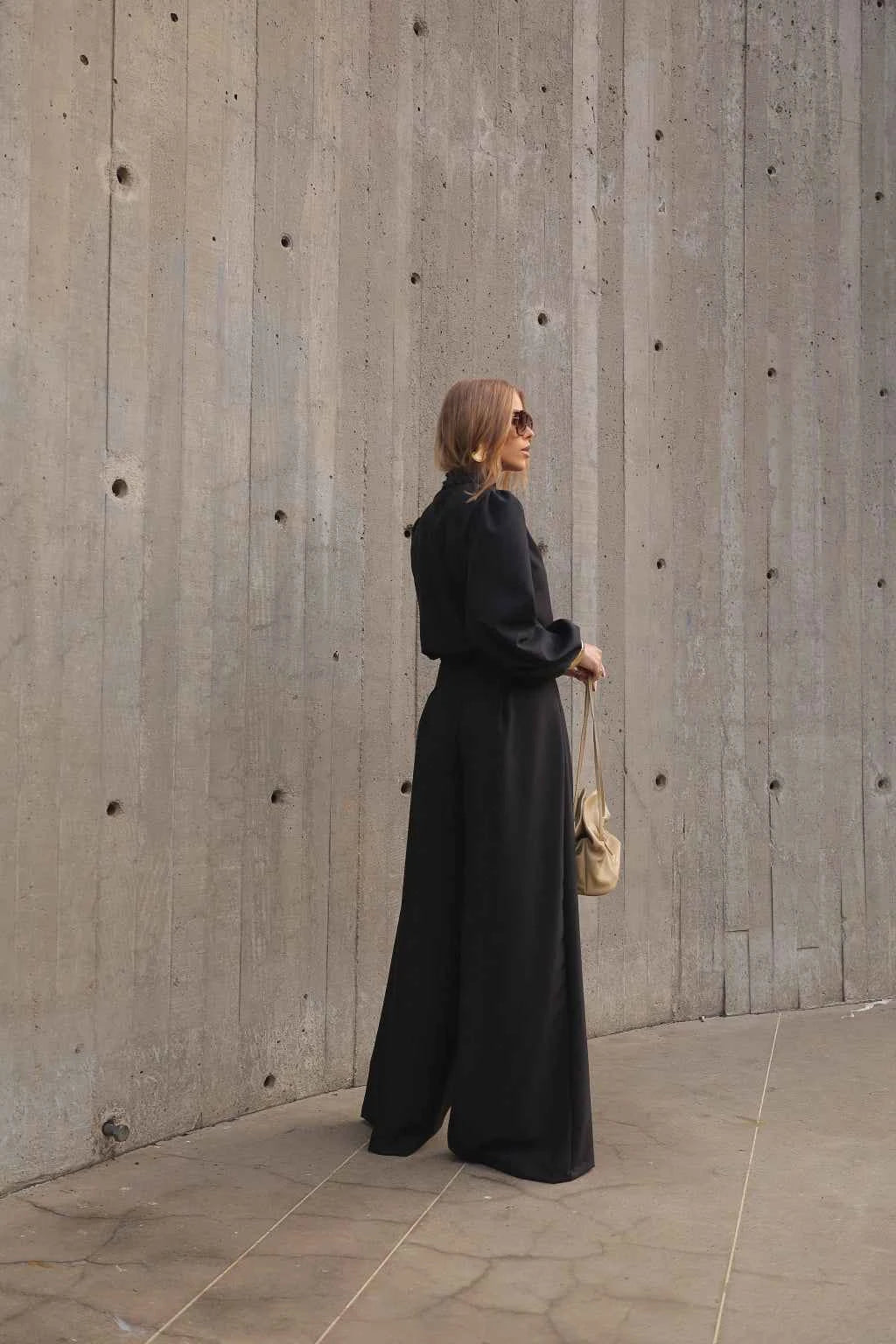 Blend Tailored Blouse with Puff Sleeves - 7