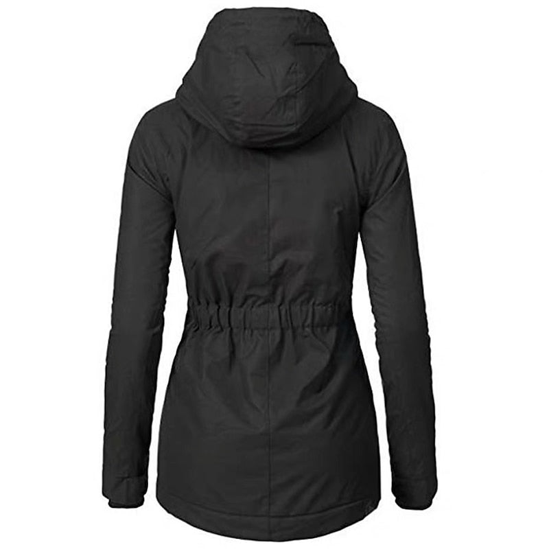 Hooded Winter Parka with Adjustable Waist - view 4