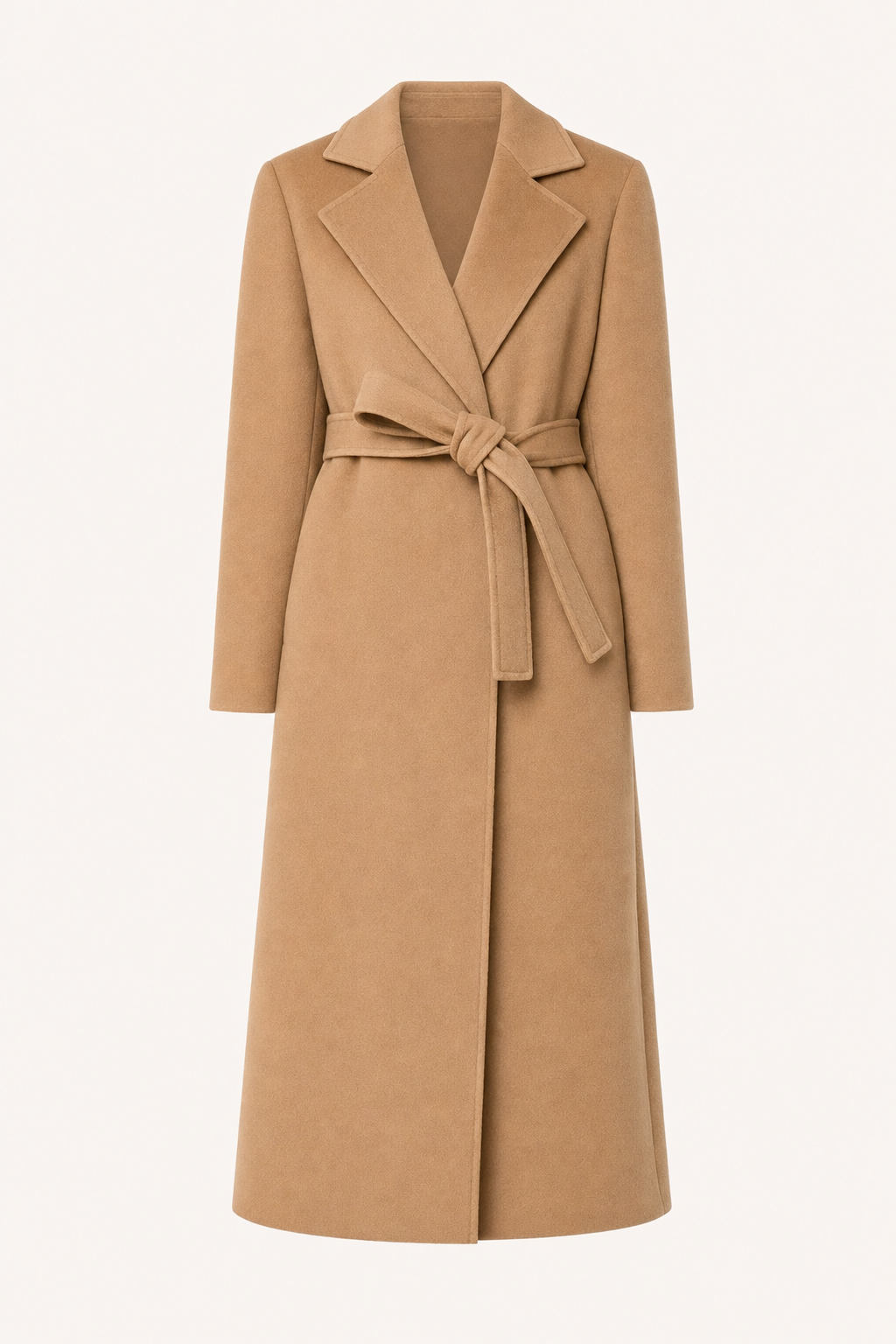 Structured longline coat with tailored fit
