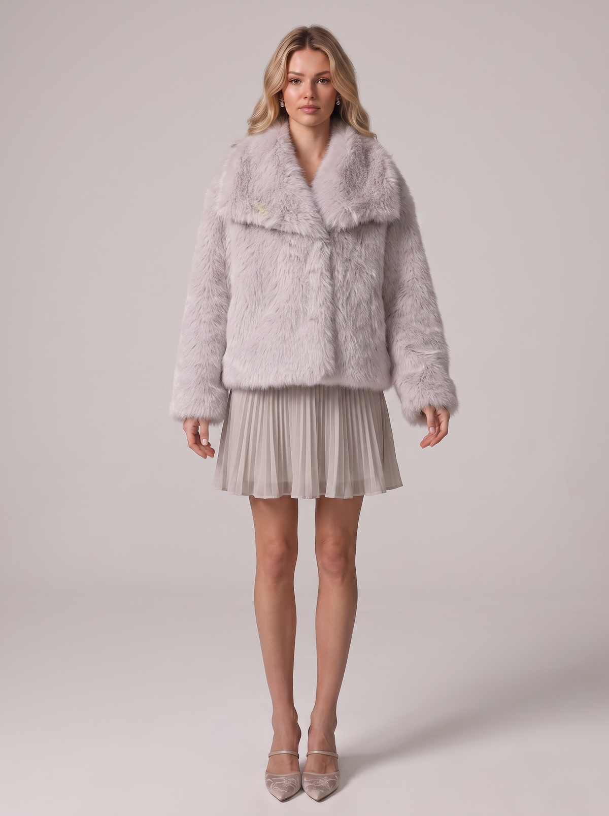 Oversized Coat With Structured Collar - view 3