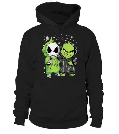 Baby Jack Skellington and Grinch Christmas Hoodie Unisex