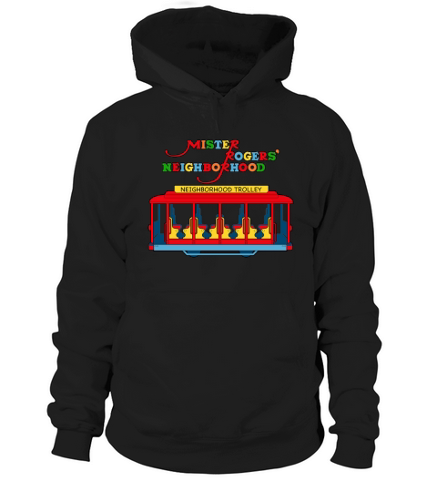 Mister Rogers Neighborhood Trolley Hoodie Unisex