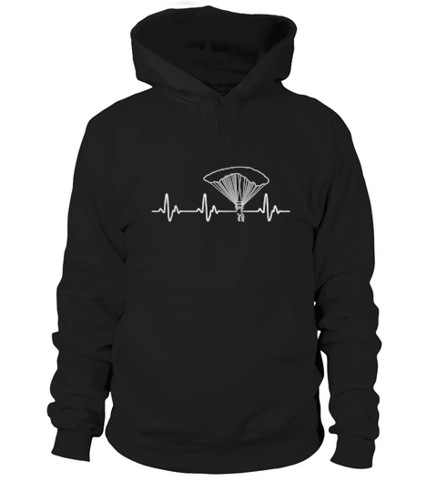 Skydiving Heartbeat Hoodie Unisex