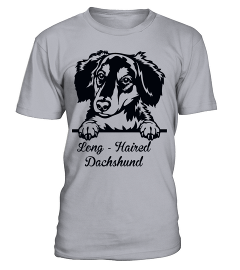Long Haired Dachshund T-Shirt Unisex - Sport Grey