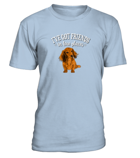 Long Haired Dachshund T-Shirt - Blue Sky