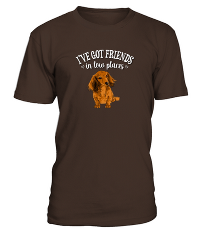 Long Haired Dachshund T-Shirt - Dark Chocolate
