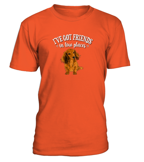 Long Haired Dachshund T-Shirt - Orange