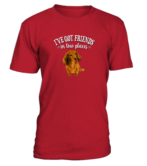 Long Haired Dachshund T-Shirt - Red