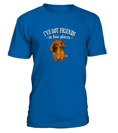 Long Haired Dachshund T-Shirt - Royal Blue