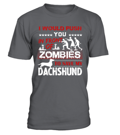 Save My Dachshund Shirt T-Shirt - Charcoal