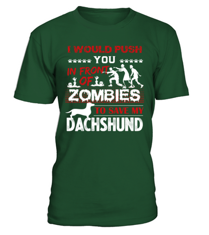 Save My Dachshund Shirt T-Shirt - Green Bottle