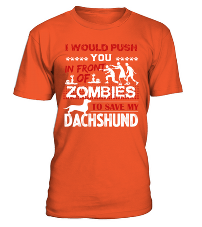 Save My Dachshund Shirt T-Shirt - Orange