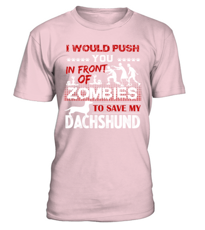 Save My Dachshund Shirt T-Shirt - Pale Pink
