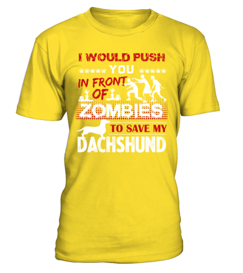Save My Dachshund Shirt T-Shirt - Yellow