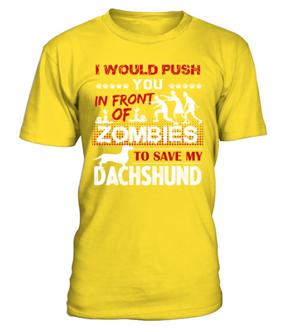 Save My Dachshund Shirt T-Shirt - Yellow