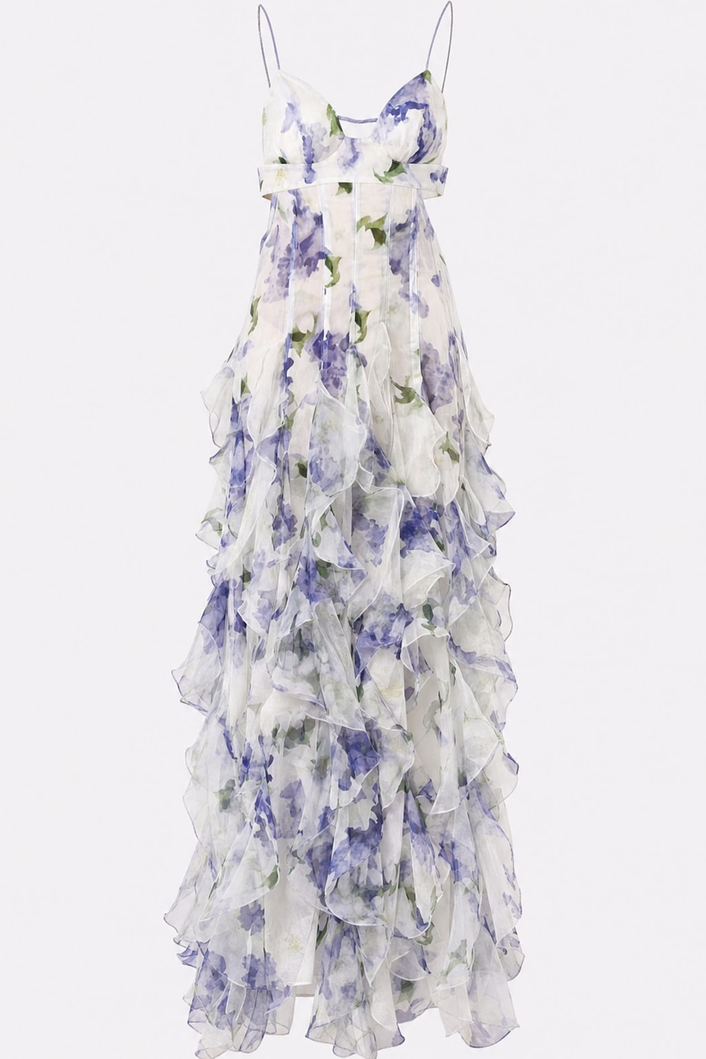 Effortless Chiffon Ruffle Tiered Maxi Dress - 1