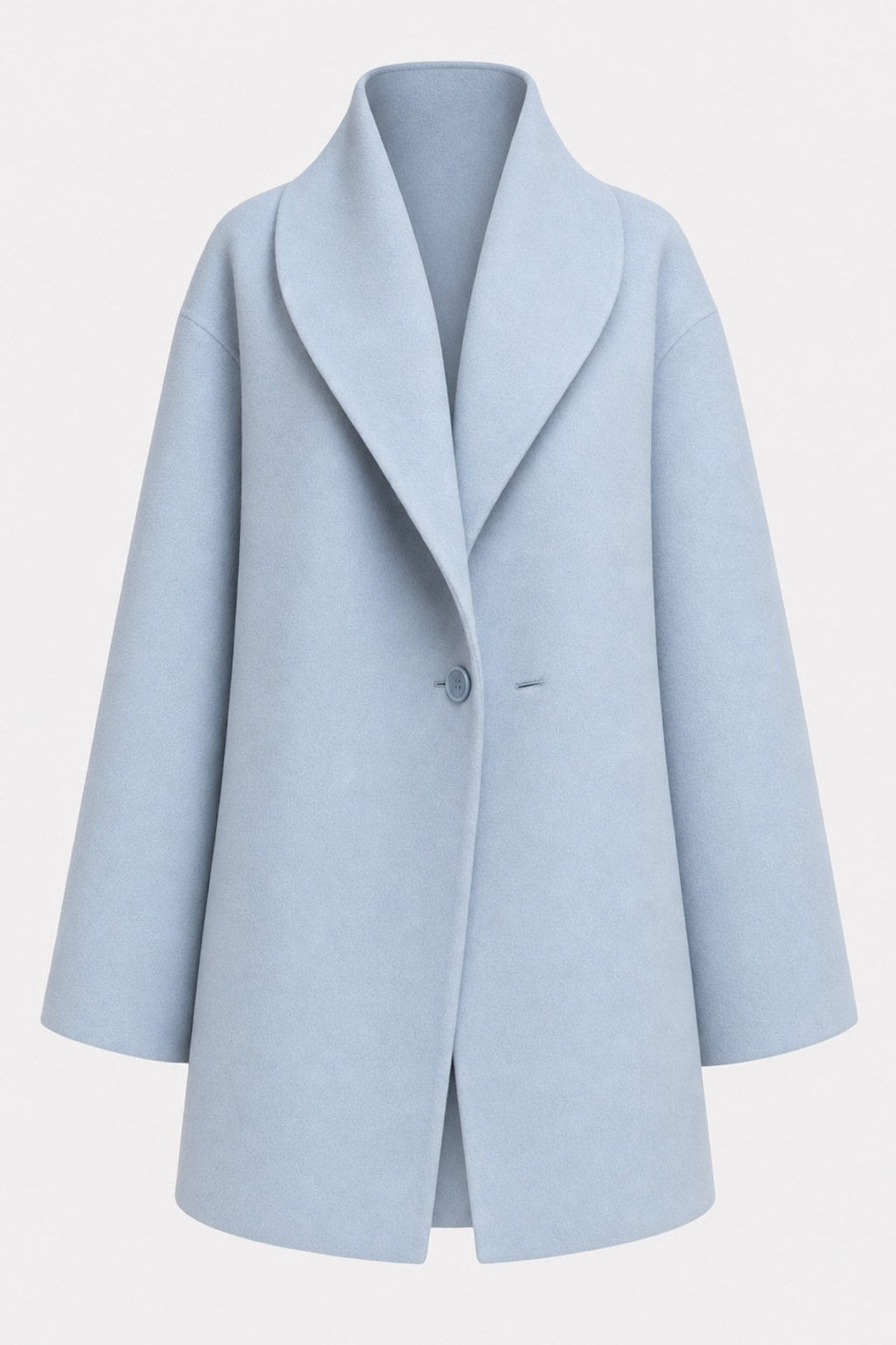 Women's Belted Warm Wool-Blend Coat Oversized Fit - 1
