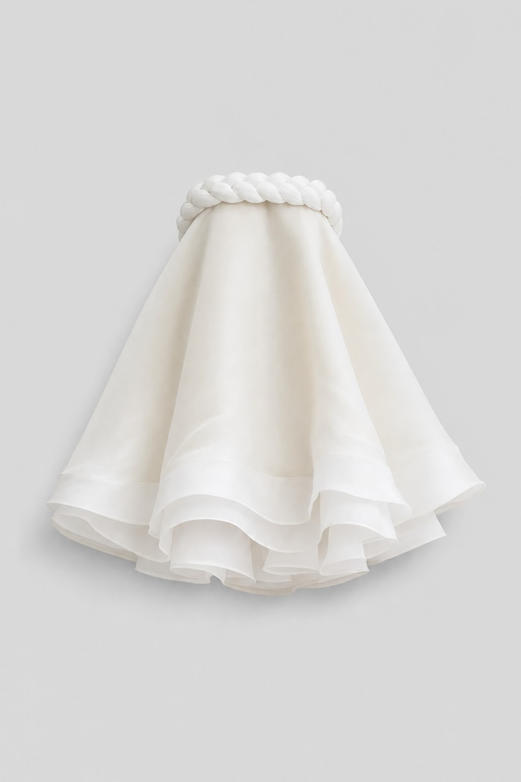Twisted Neckline Layered Mini Dress Strapless Cocktail Dress - 1