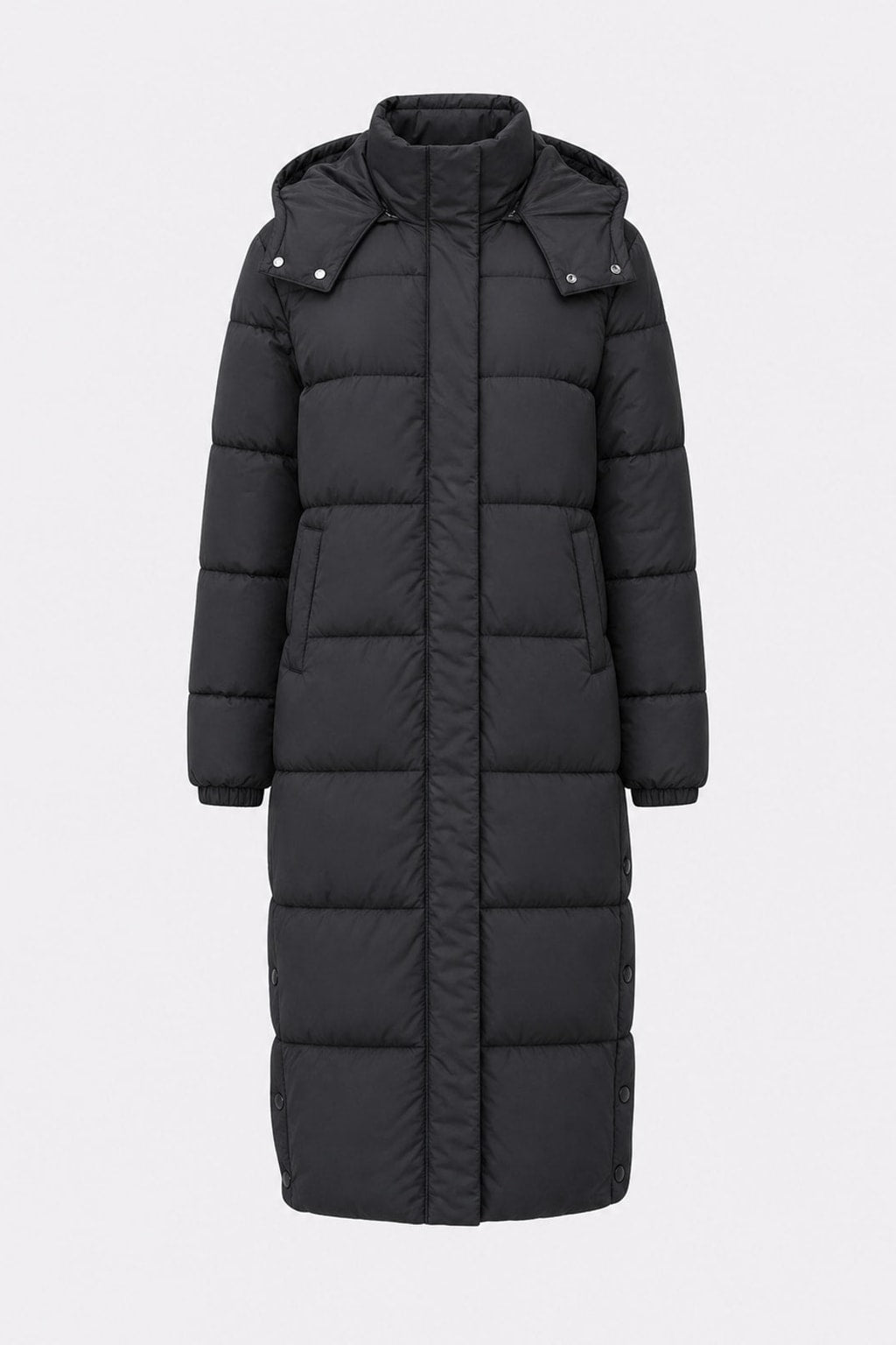 Warm Wool Blend Winter Coat with Tailored Fit - 1