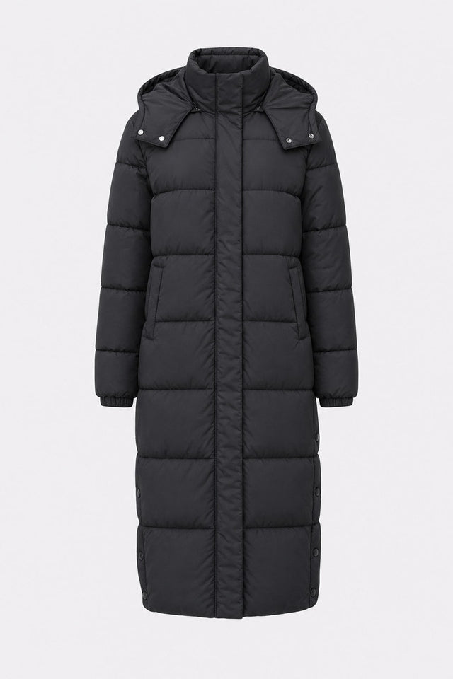 Warm Wool Blend Winter Coat with Tailored Fit - 1