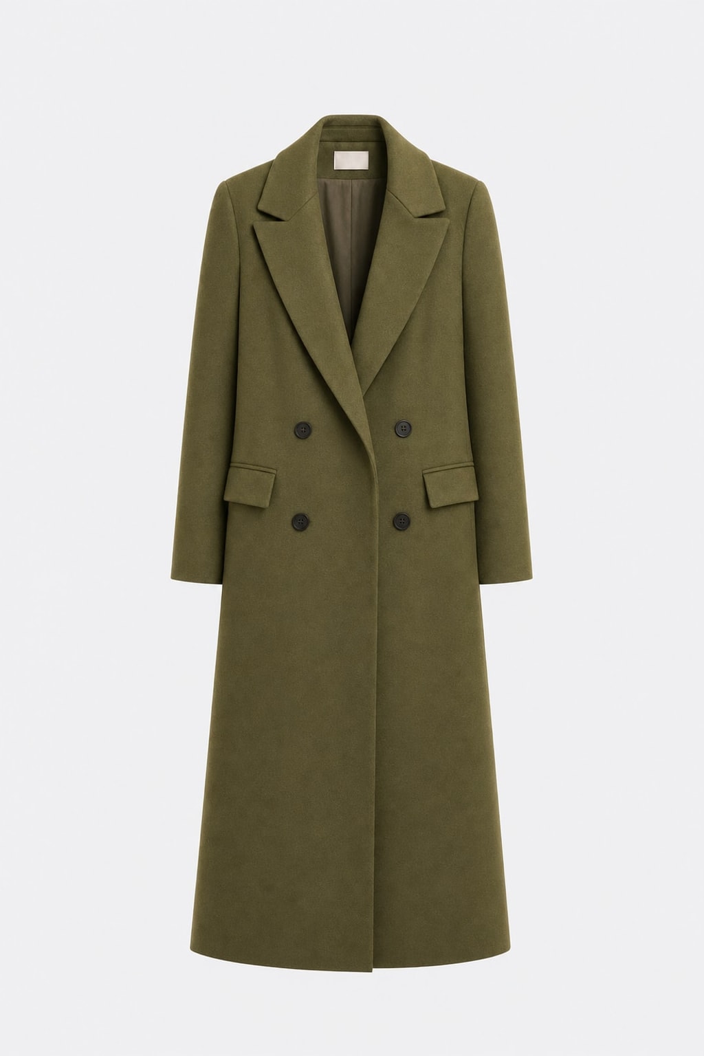Tweed Double-Breasted Belted Coat - 1