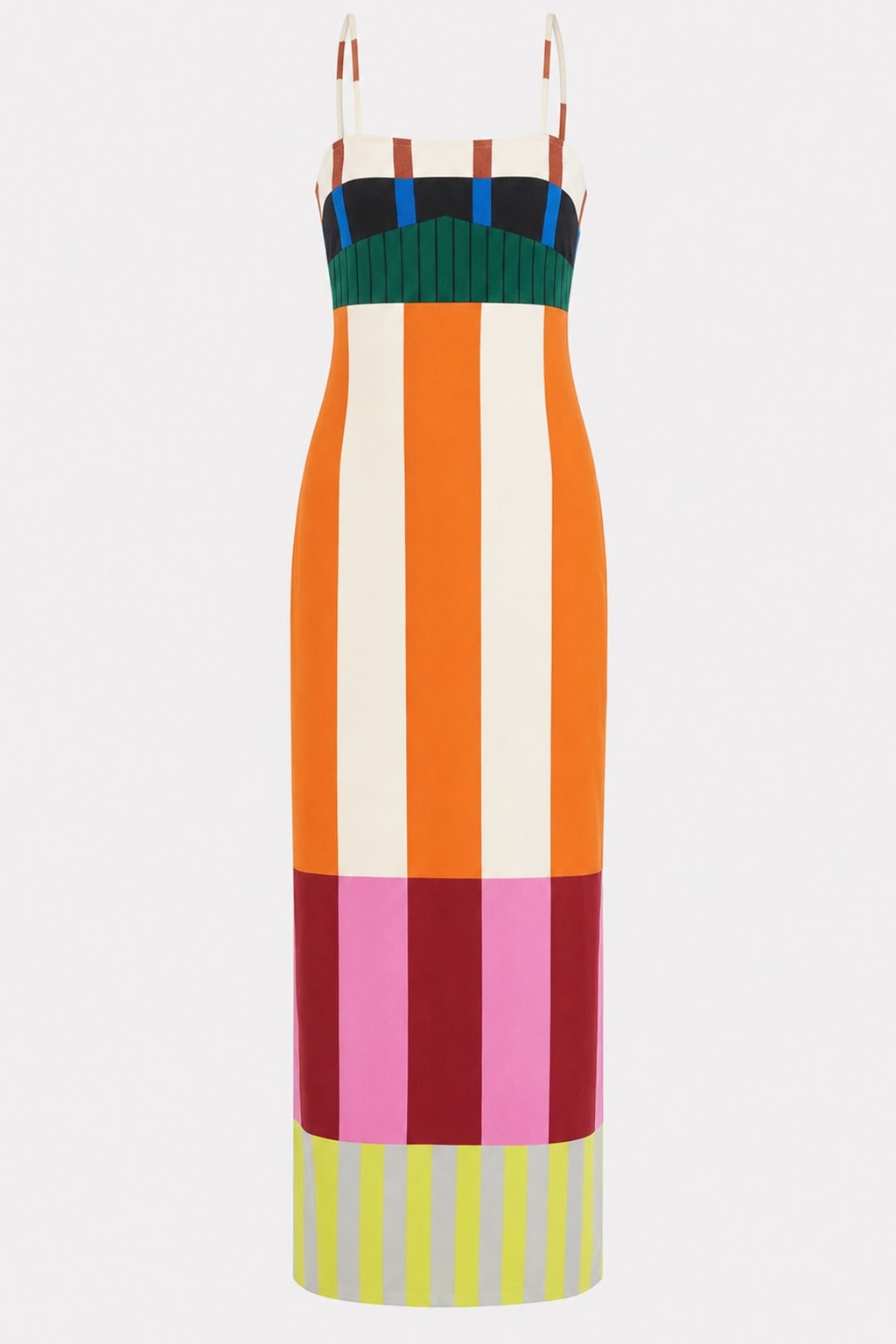 Polyester Slip Maxi Dress With Spaghetti Straps - 1