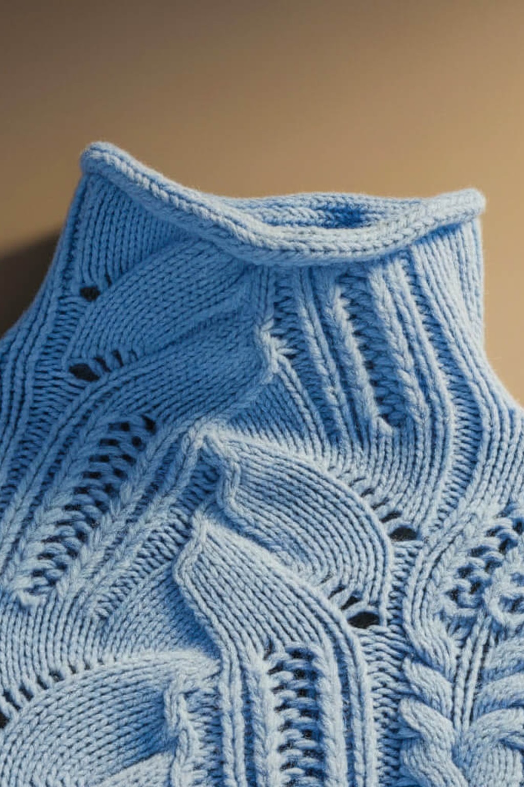 Cozy Merino Wool Blend Patterned Knit Sweater - 11