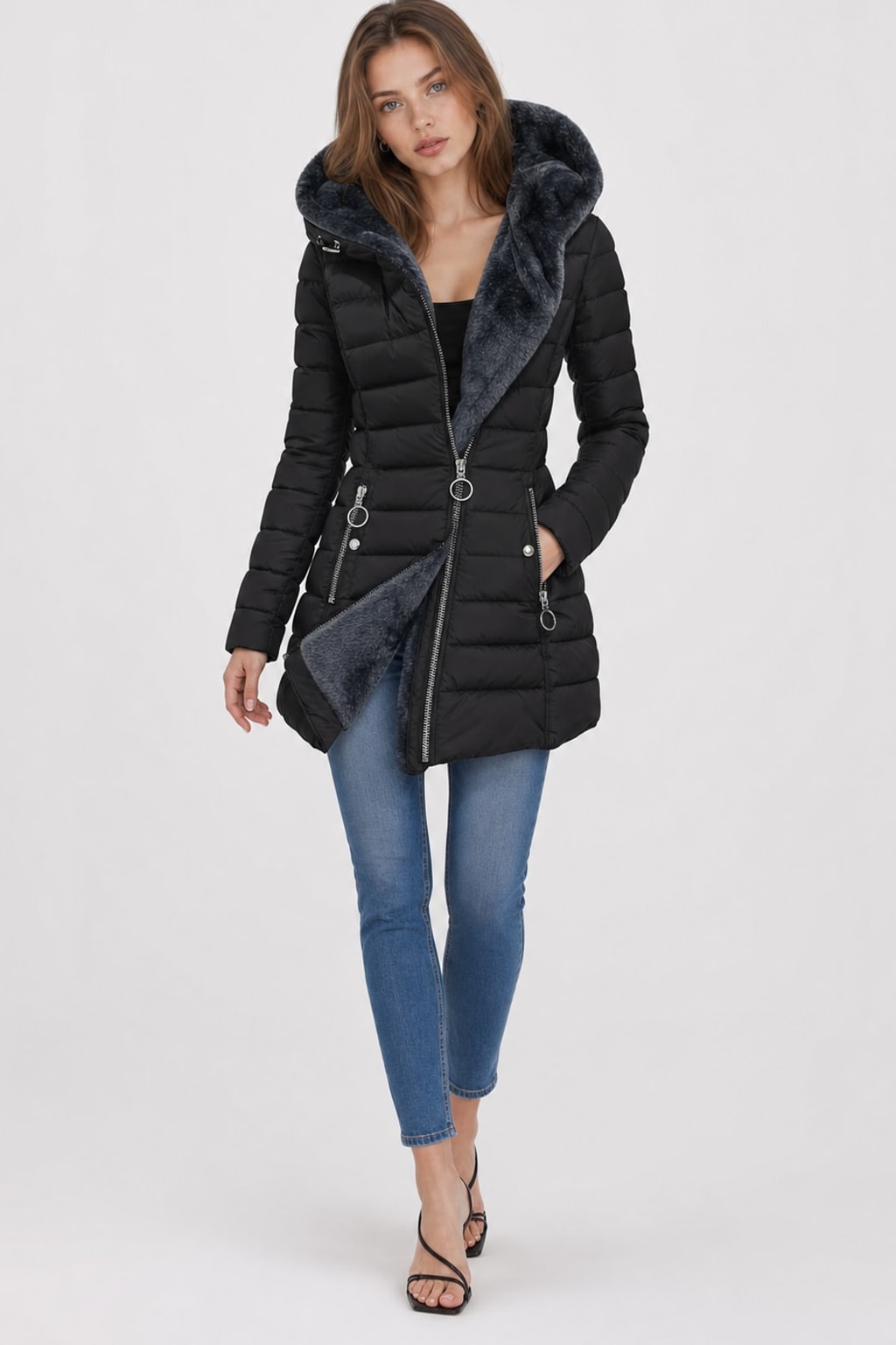 Plush-Lined Classic Coat for Cozy Everyday Style - 2