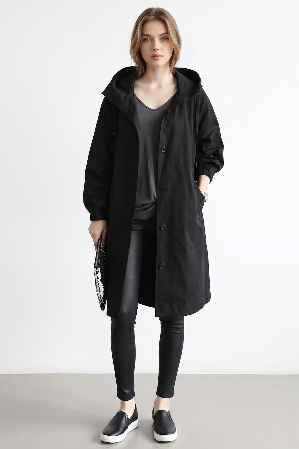 Women's Lightweight Hooded Jacket Breathable Everyday Layer - 4