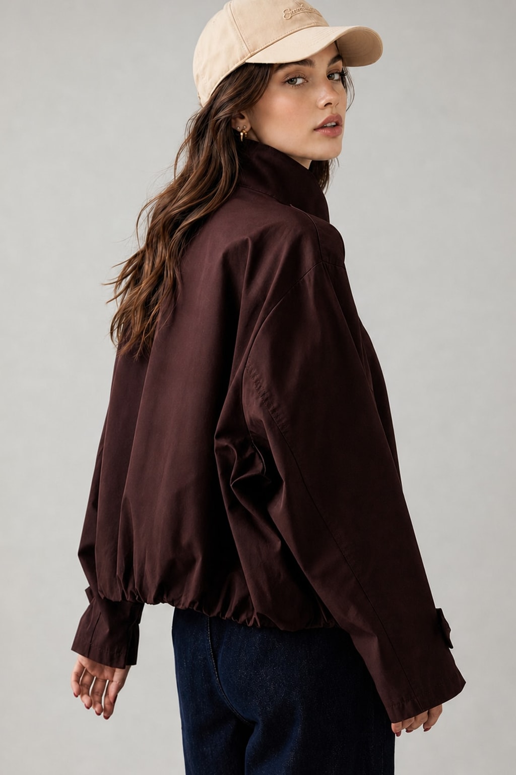 Polyester Trench Coat With Relaxed Fit - 4