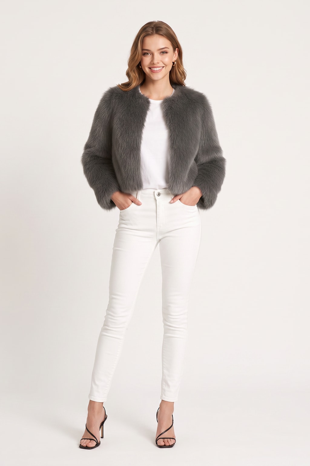 Structured Short Winter Jacket for Women - 4