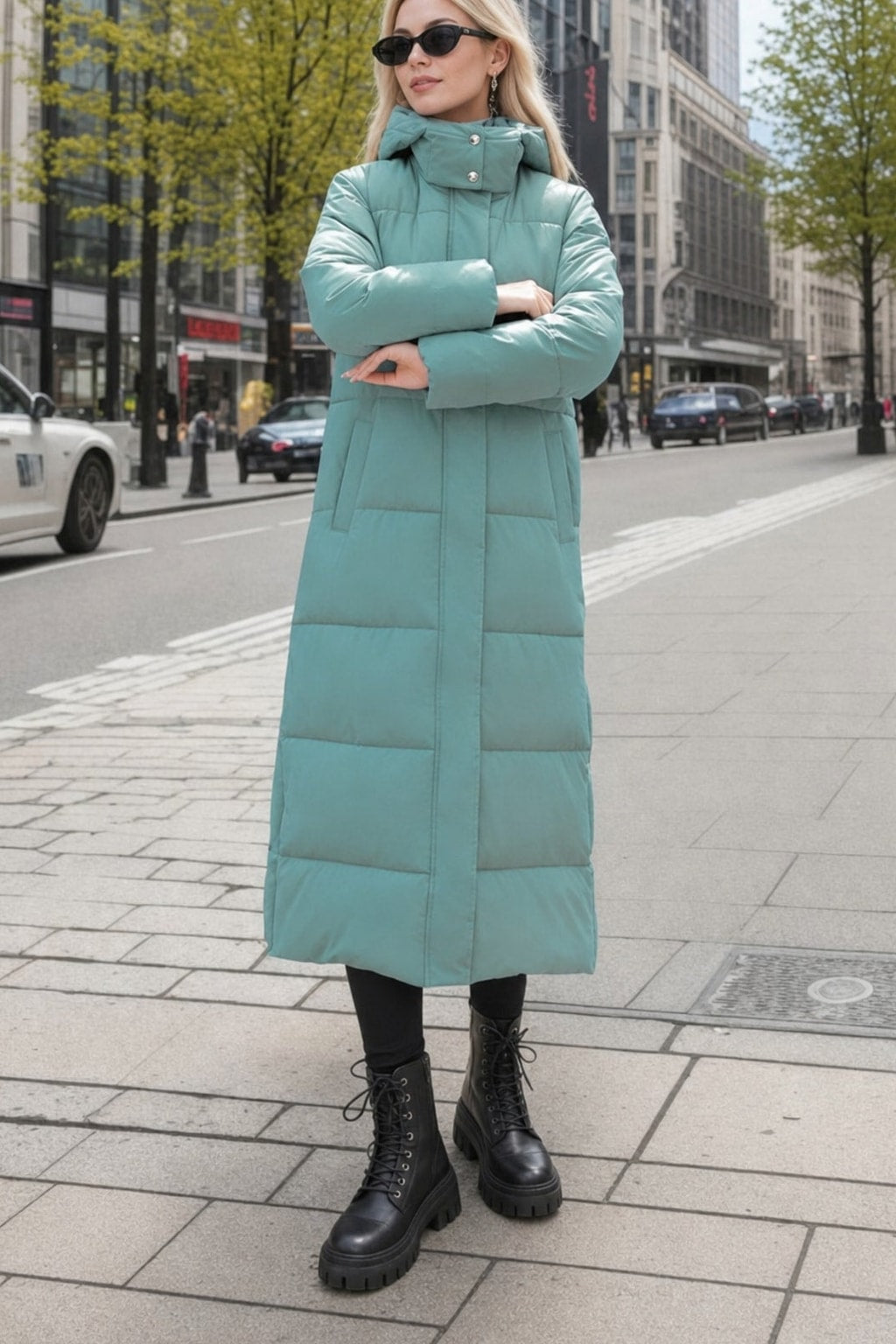 Warm Wool Blend Winter Coat with Tailored Fit - 5
