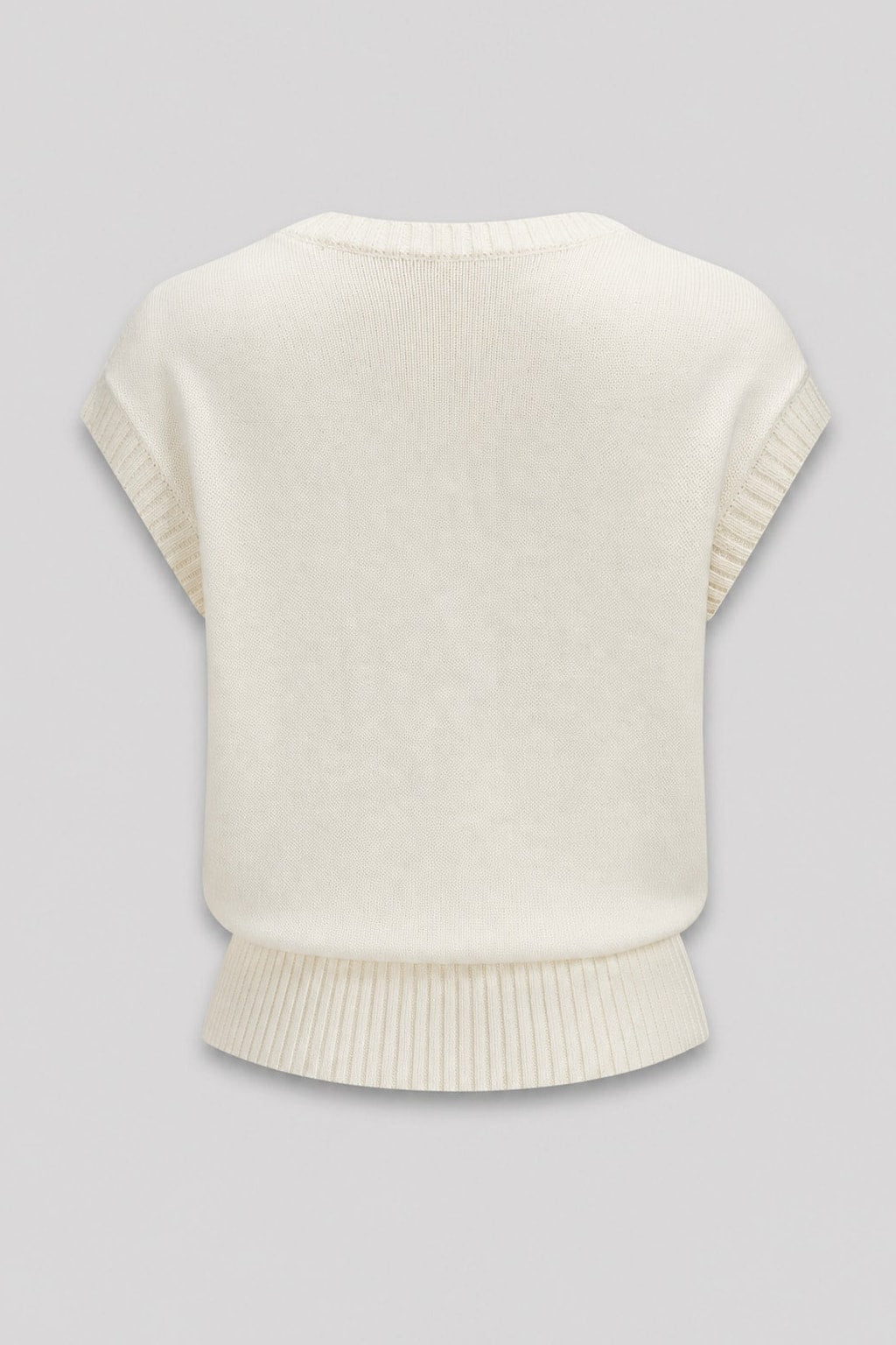 Knit Tank Top With Metal Detail - 5