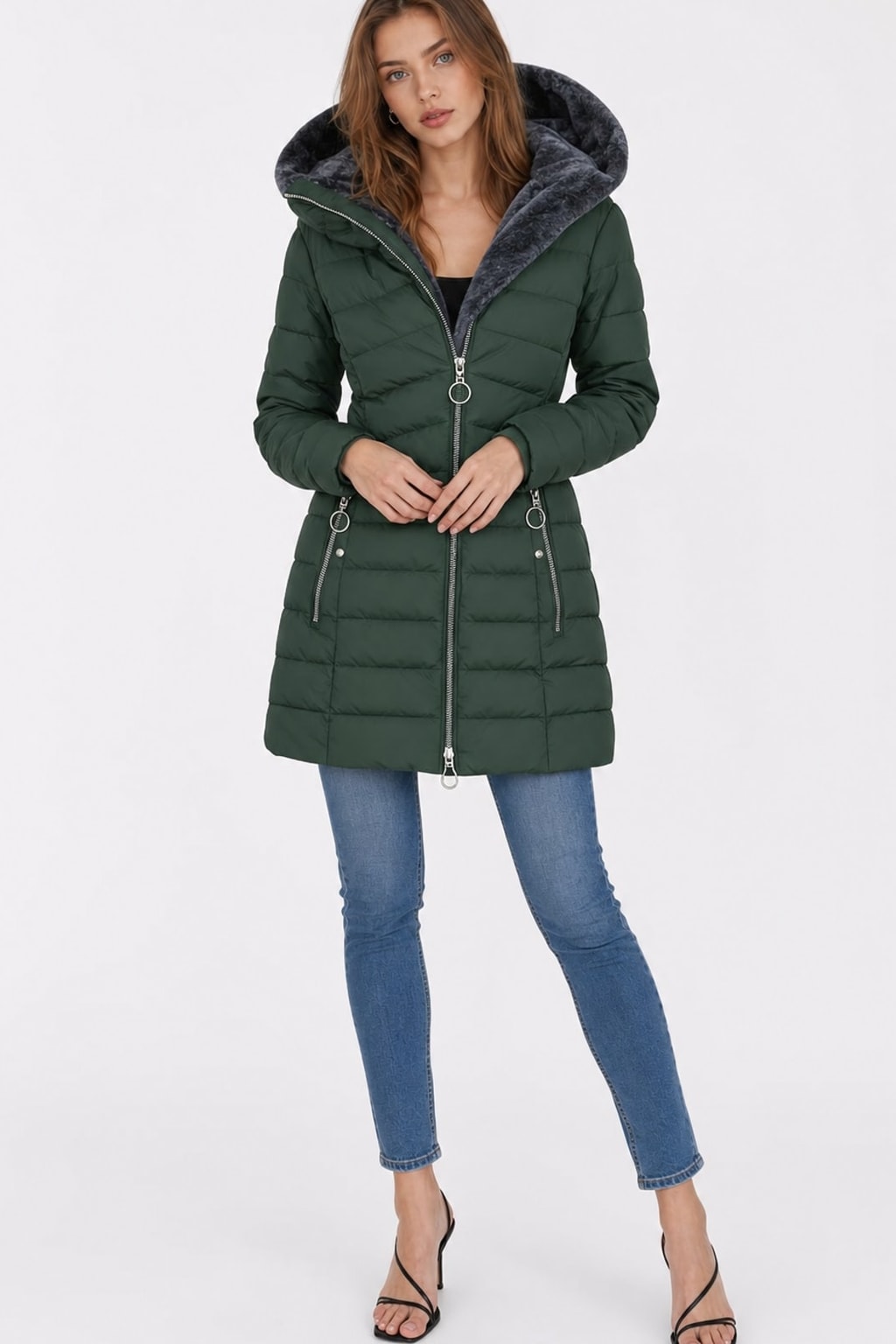 Plush-Lined Classic Coat for Cozy Everyday Style - 5